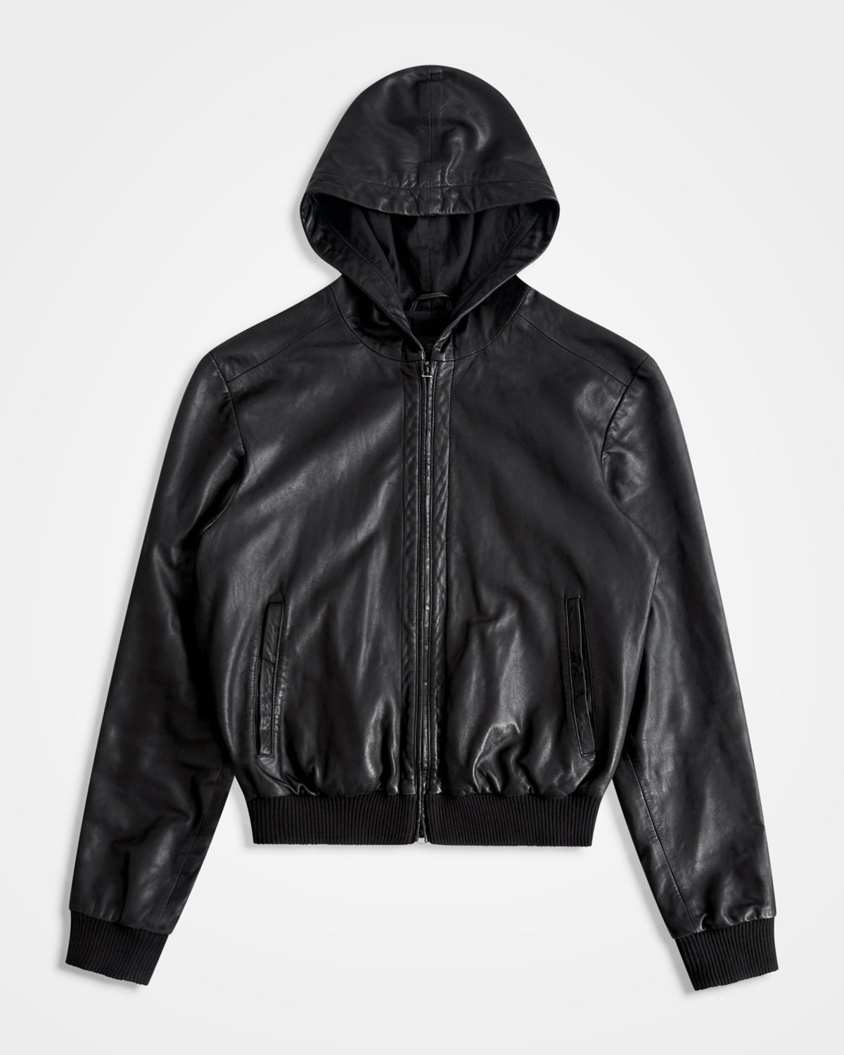 Y3 x Adidas, Chain Stitch Three Stripes Leather Jacket