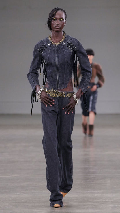 KNWLS, AW24 Washed Charcoal Alice Jeans